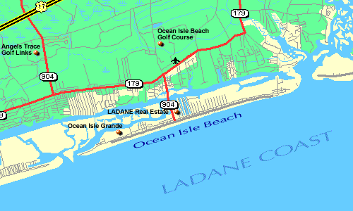 View Map And Plan A Route To Ocean Isle Beach Nc The Ladane Coast 0162